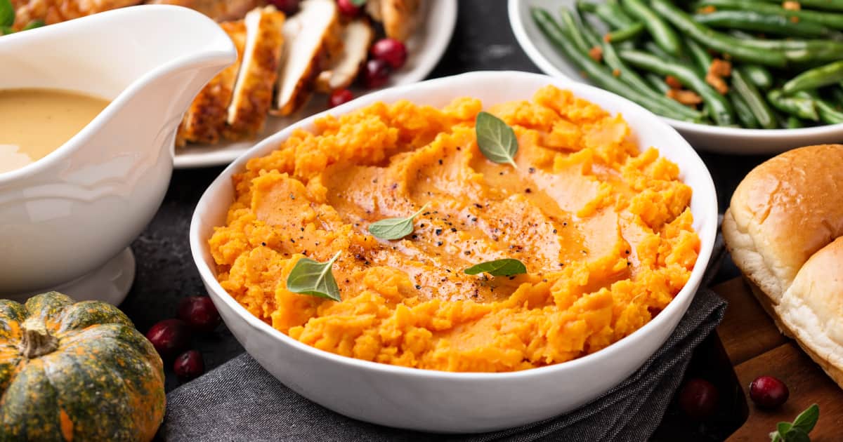 Purée de patates douces rôties-image