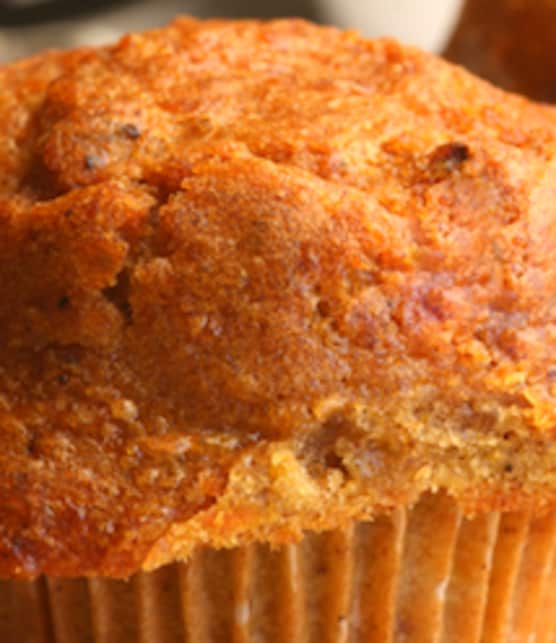 muffins aux carottes fourrés au sirop de cacao