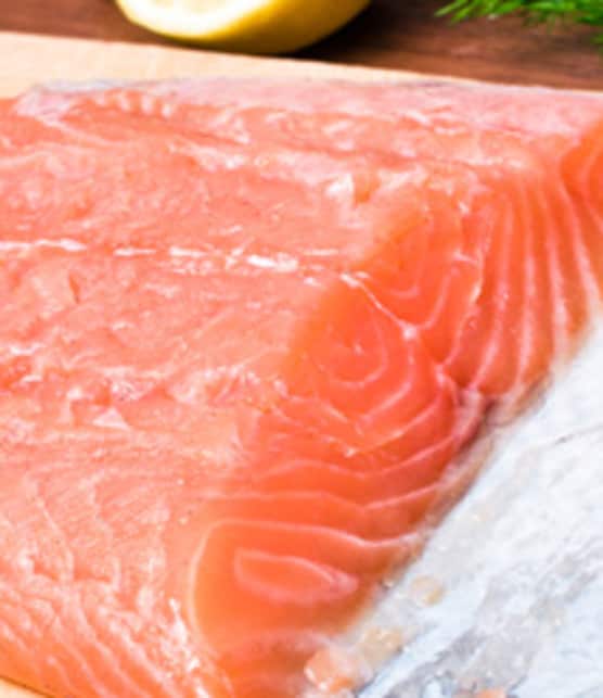 gravlax de saumon à l'érable