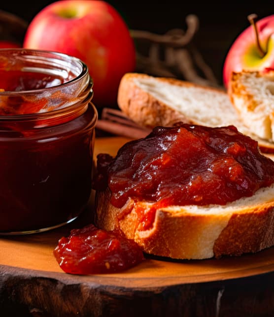 beurre aux pommes et aux fraises