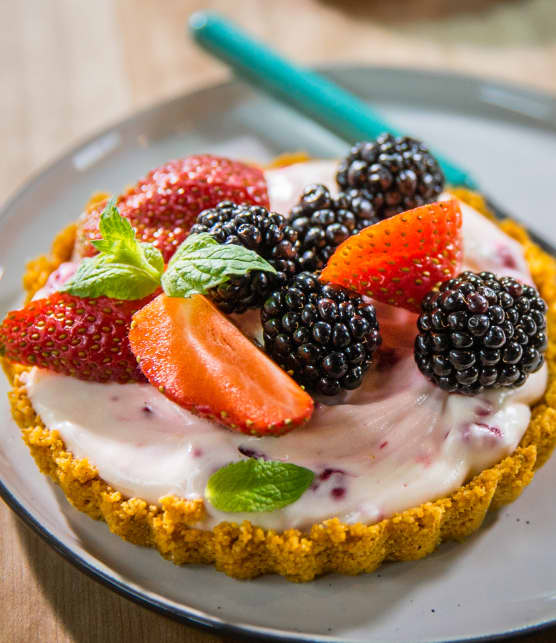 Tartelettes au fromage sans cuisson aux petits fruits