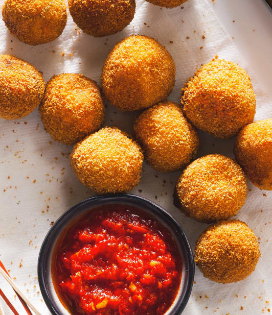 Boulettes de poulet et légumes