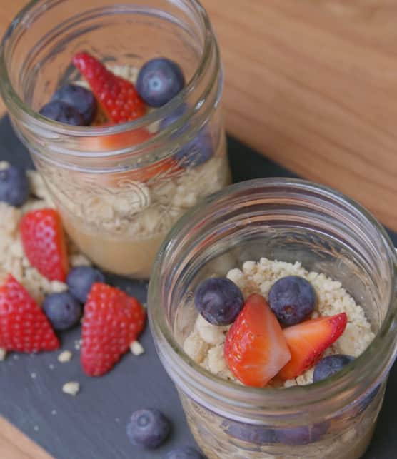 Verrine dessert : tarte au sirop d’érable