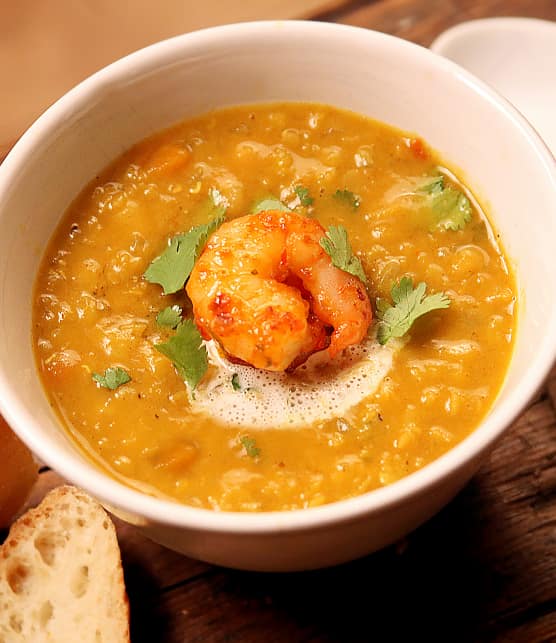 soupe Dhal au lait de coco