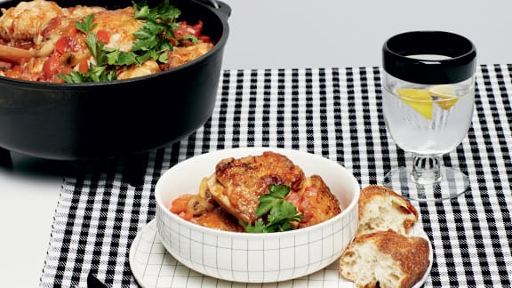 Jeudi : Poulet cacciatore