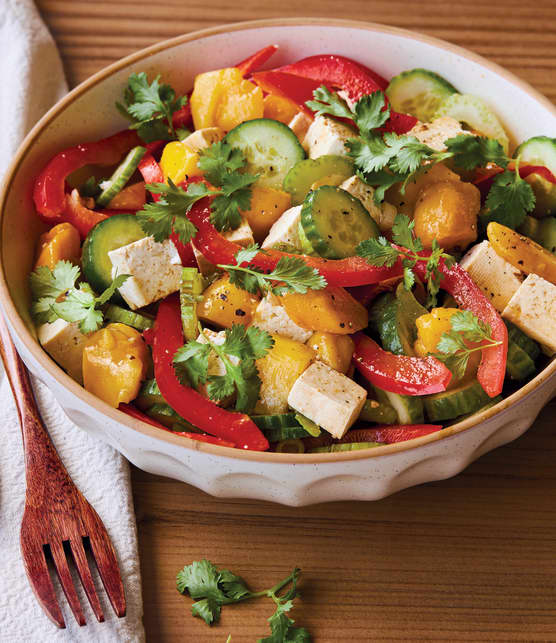Salade asiatique tofu tout flamme