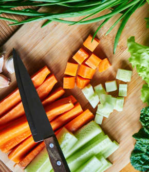 Technique pour couper des légumes