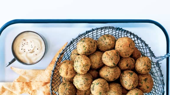 Mercredi : Falafels et sauce à l'ail santé