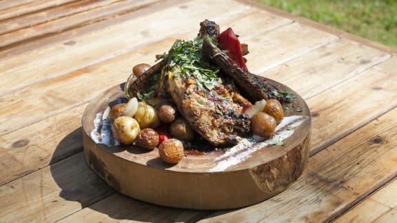 Poulet en crapaudine à la portugaise