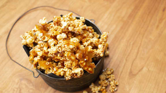 Popcorn au caramel à l'érable