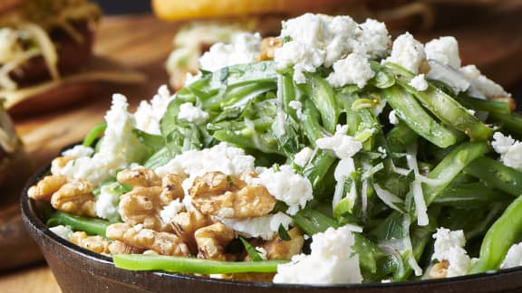 Salade haricots verts et feta