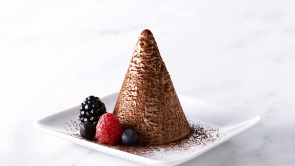semifreddo au chocolat au lait et à la menthe