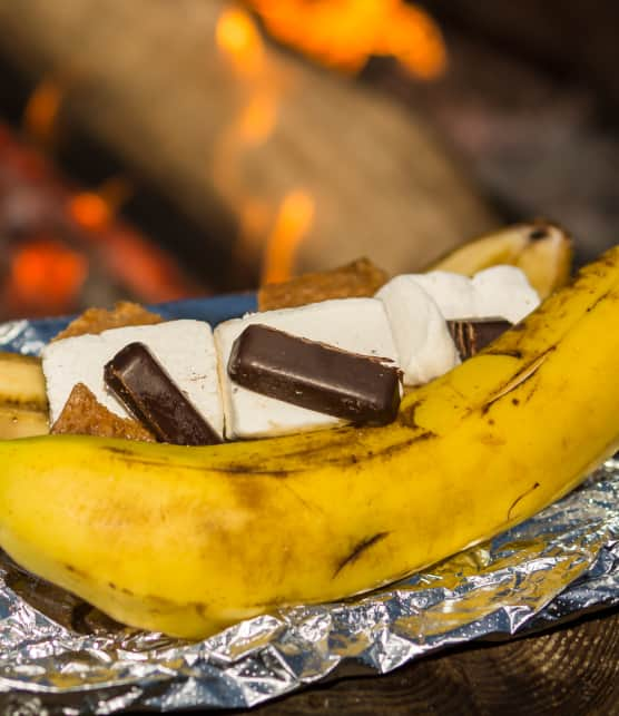 Banane surprise sur le BBQ