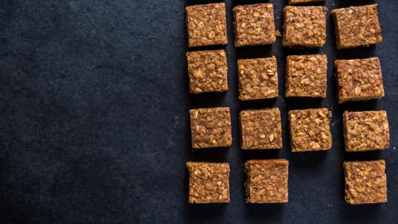 Carrés d’énergie choco-amande