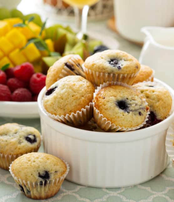 Muffins aux bleuets santé et légers