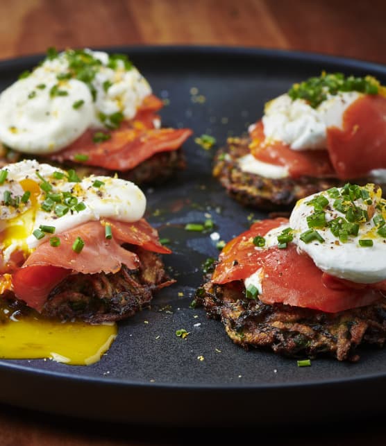 Latkes de pommes de terre et courgettes