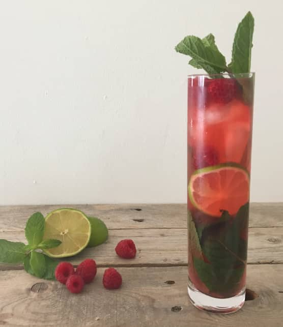 Mojito framboises et hibiscus