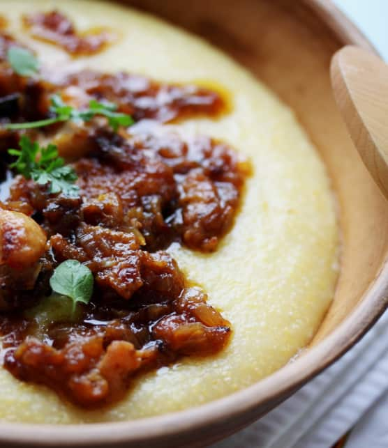 ragoût et polenta Italienne