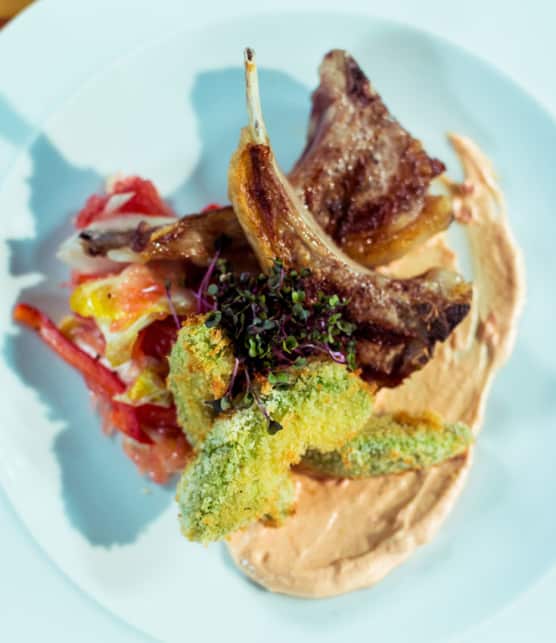 avocats croustillants, salade d’endives et agrumes - version allégée