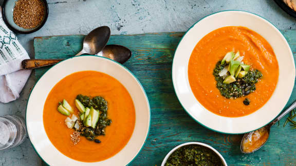 Potage à la carotte et au gingembre