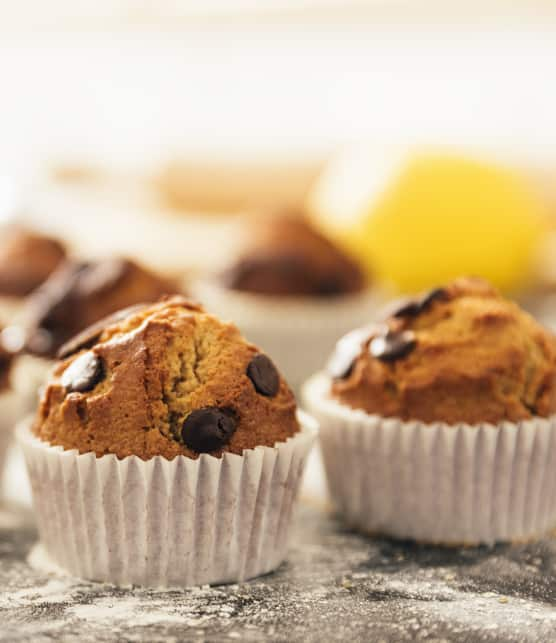 Muffins bananes et chocolat