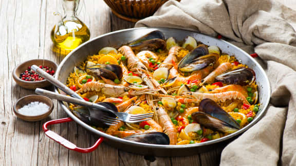 Paella sur le gril