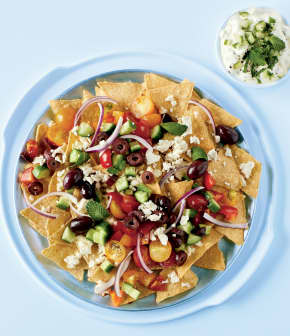 Nachos à la grecque