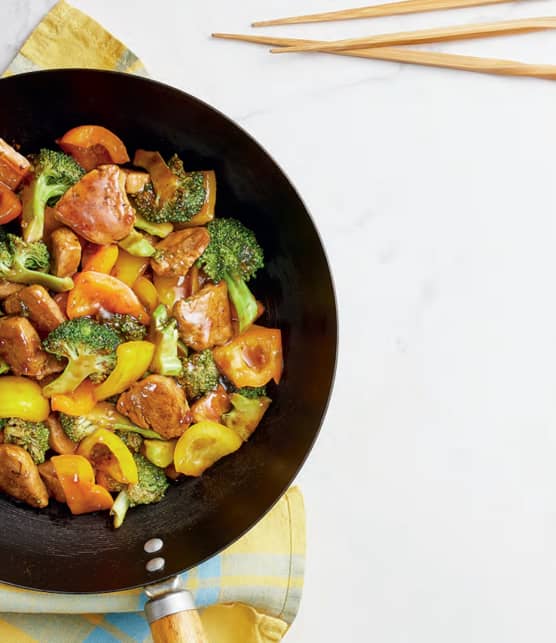 Sauté de porc et de légumes teriyaki