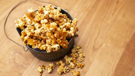 Popcorn au caramel à l'érable