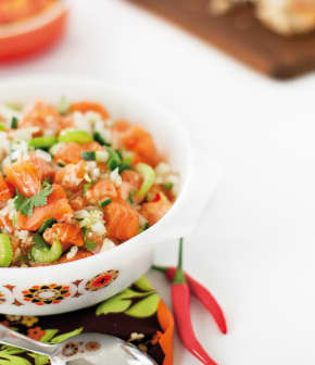 ceviche de truite au chili