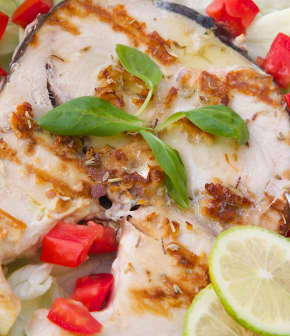 espadon grillé à la salsa de mangue