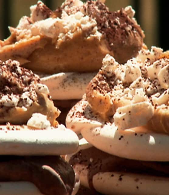 sandwich à la crème glacée au chocolat et à l'espresso