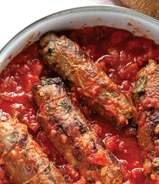 sauce tomate et braciola