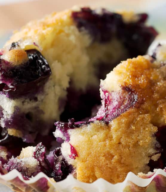 muffins aux bleuets aux arômes de Brandy