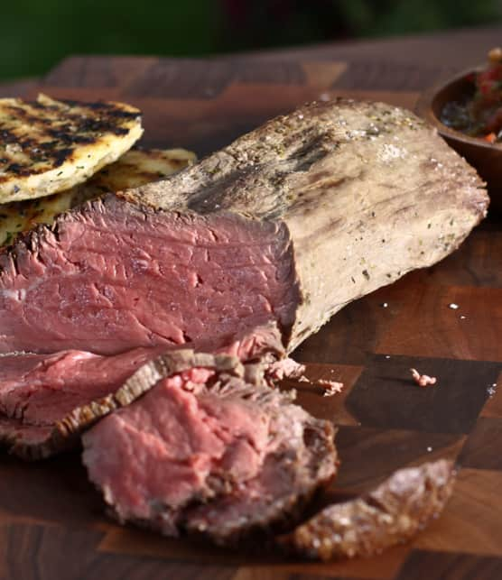 filet de boeuf en croûte de sel, grillé au torchon