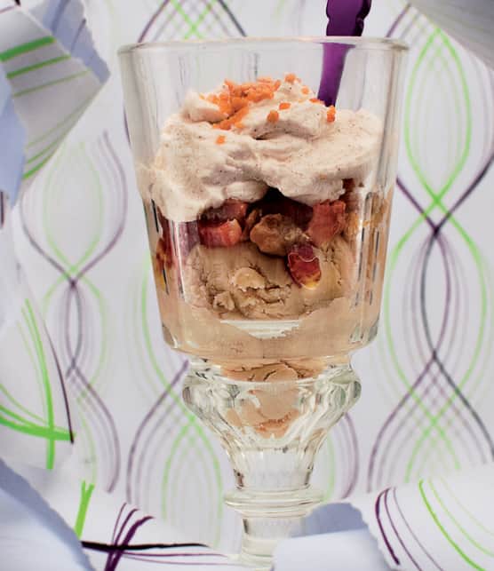 coupe glacée au bacon confit