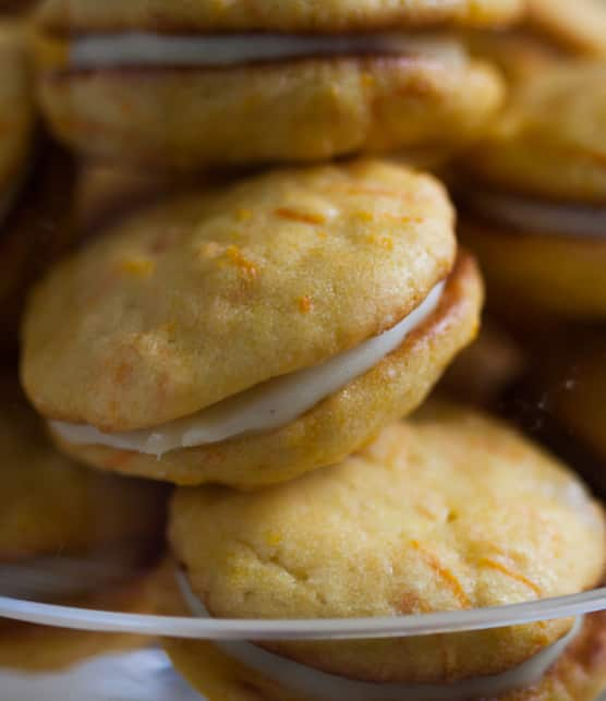 whoopie pie aux carottes, orange et à la cannelle