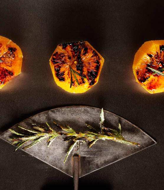 oranges semi-brûlées