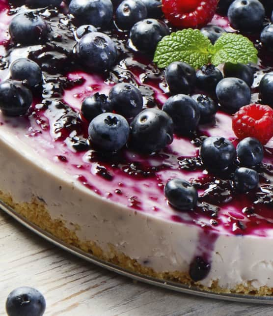 tarte glacée aux petits fruits d'été