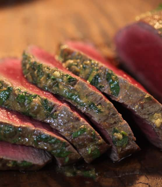 filet de boeuf avec salsa verde