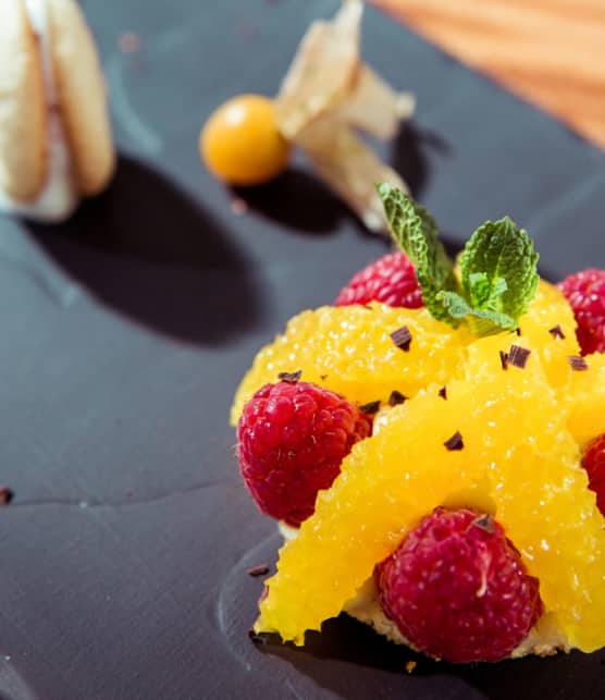 croustillants à la noix de coco et sa crème à l’orange - Version allégée