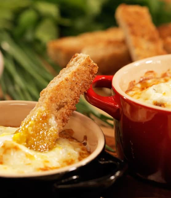 oeuf cocotte au Boursin cuisine