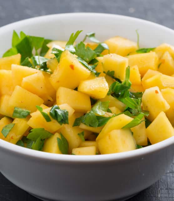 salsa de mangue et d'ananas