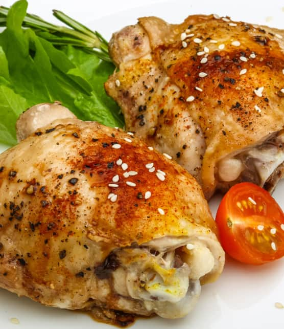 poulets de Cornouailles grillés à la portugaise