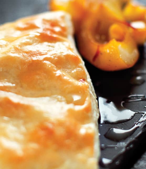 feuilleté à la crème chantilly et au caramel