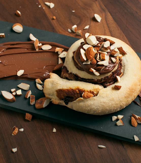 serpentin de pizza au Nutella