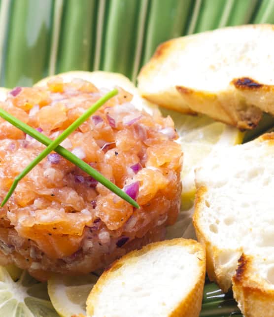 tartare sucré aux deux saumons