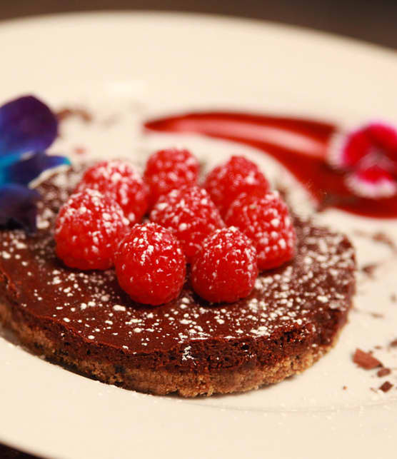 « The Tarte of my life » au chocolat et aux framboises