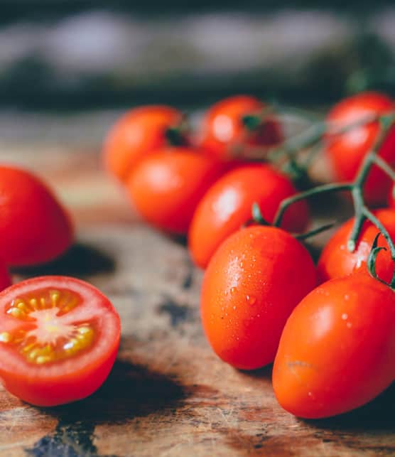 pizza aux tomates cerises