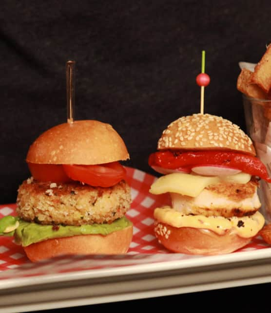 trio de mini-burgers F1